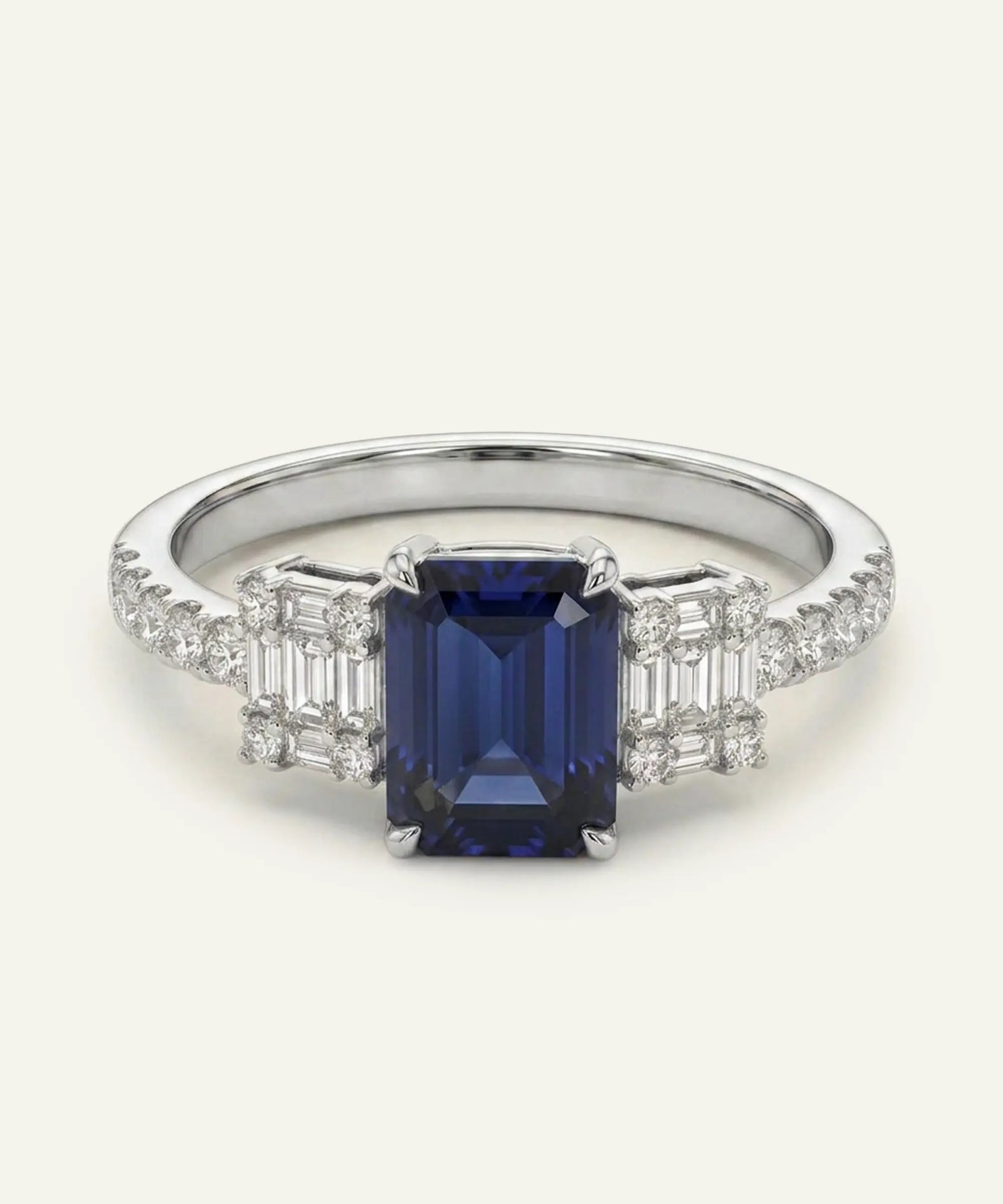 Aanika V. Sapphire & Diamond Ring - 1.35 Ct. T.W.