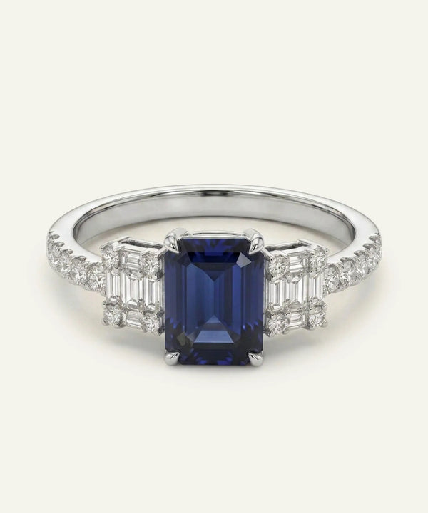 Aanika V. Sapphire & Diamond Ring - 1.35 Ct. T.W.