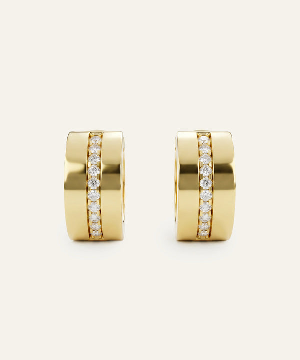 Bella by Ovani® Diamond Huggie Hoops
