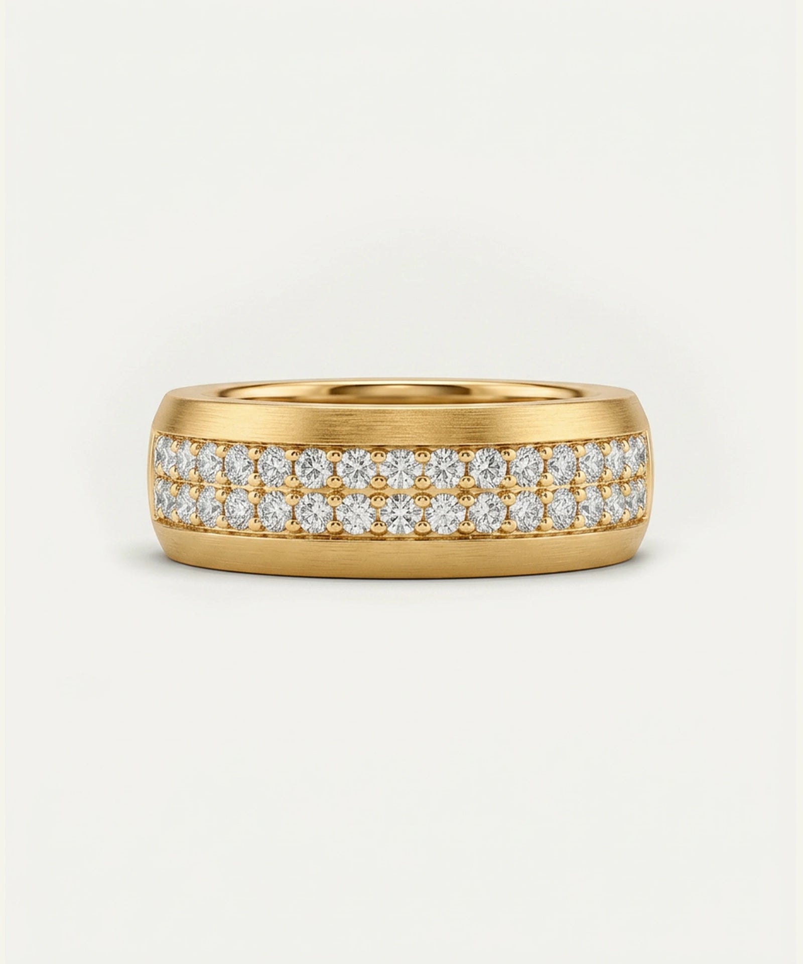 Link N Lock® Lab-grown Diamond 2-Row Channel Band