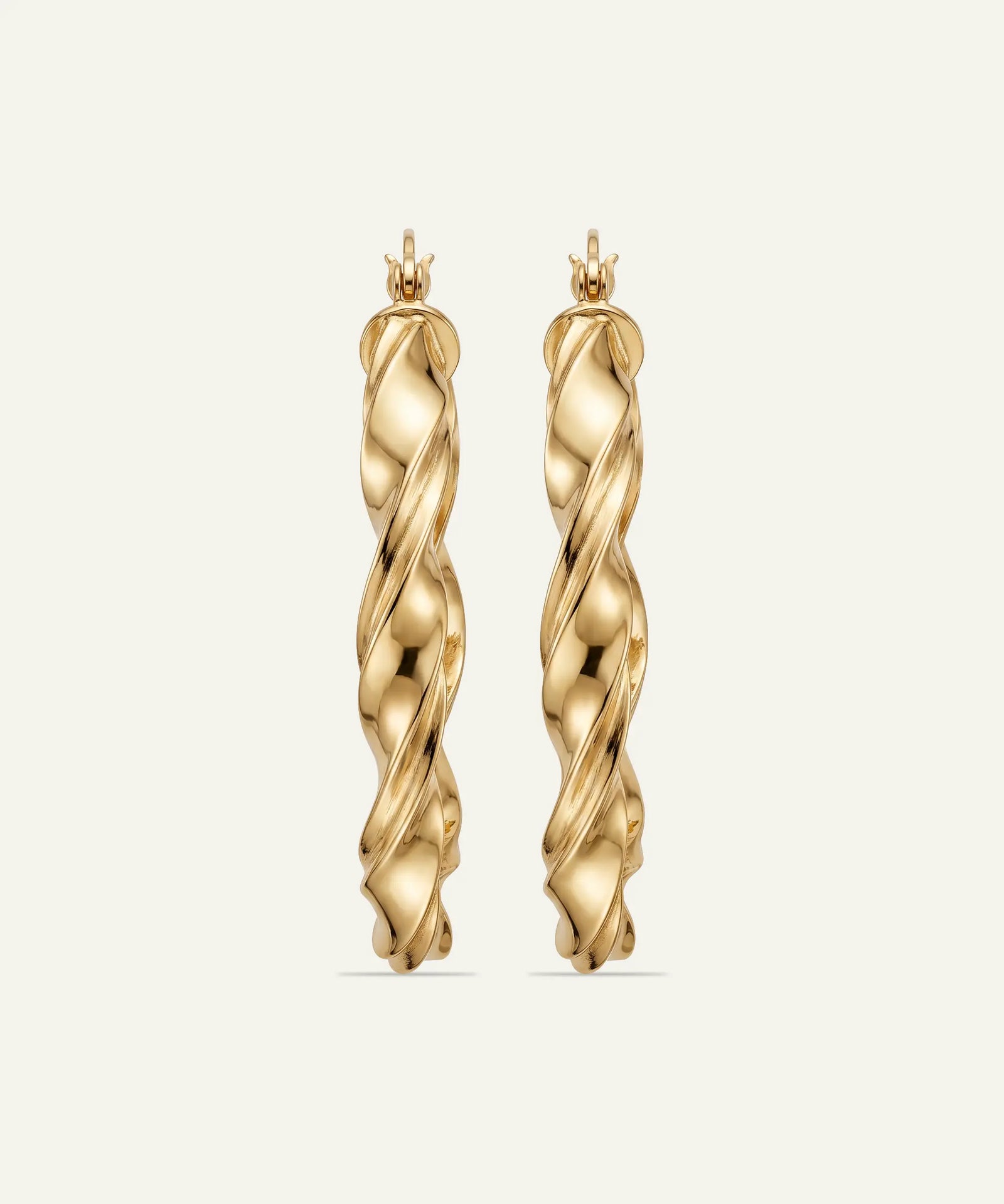 Oroventi Classic Twisted Hoops