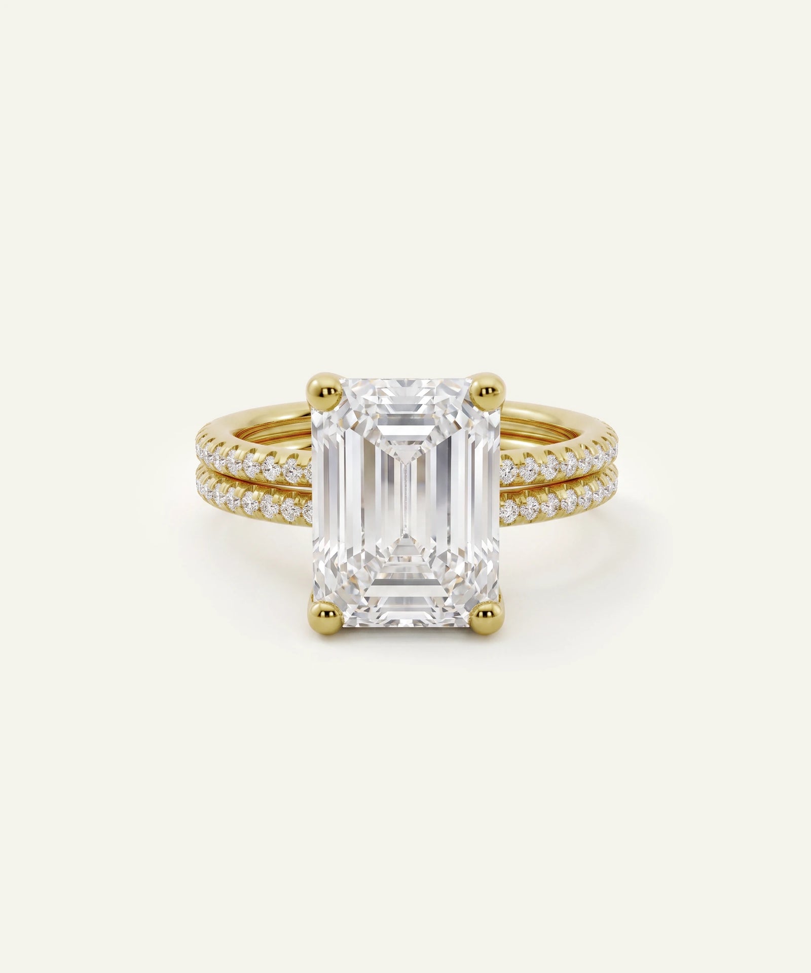 Ovani® Lab-grown Diamond Radiant Hidden Halo Bridal Set - Ct. T.W.