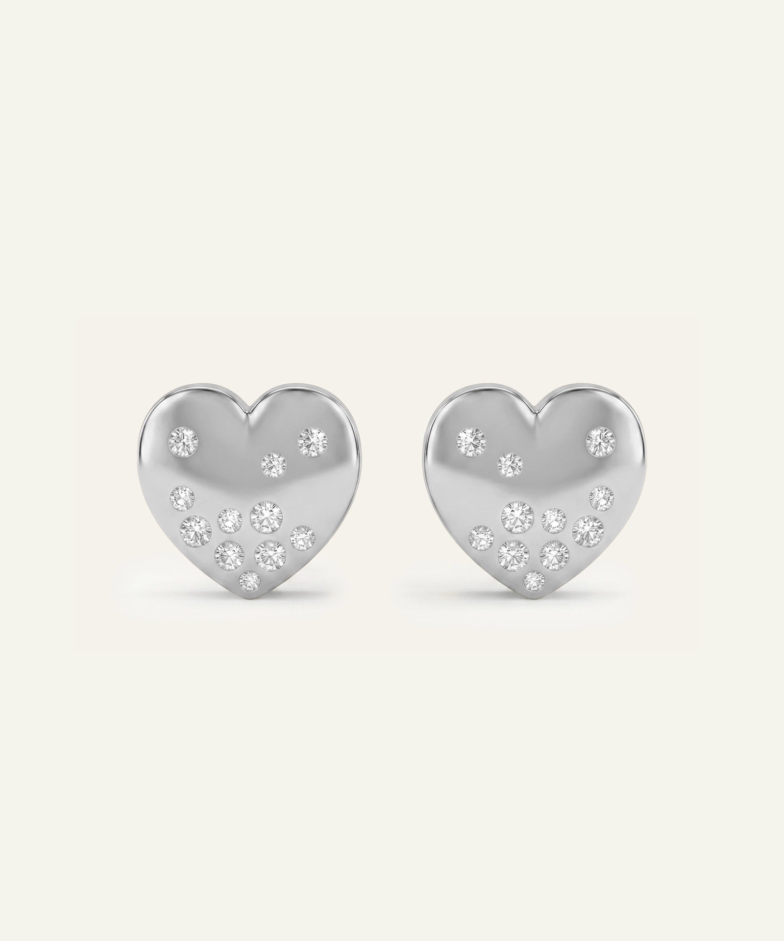 Bella by Ovani® Diamond Heart Studs