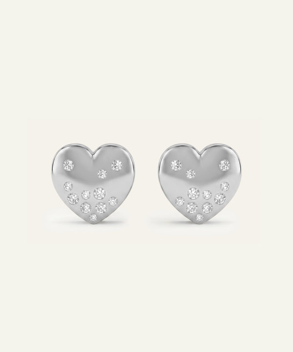 Bella by Ovani® Diamond Heart Studs