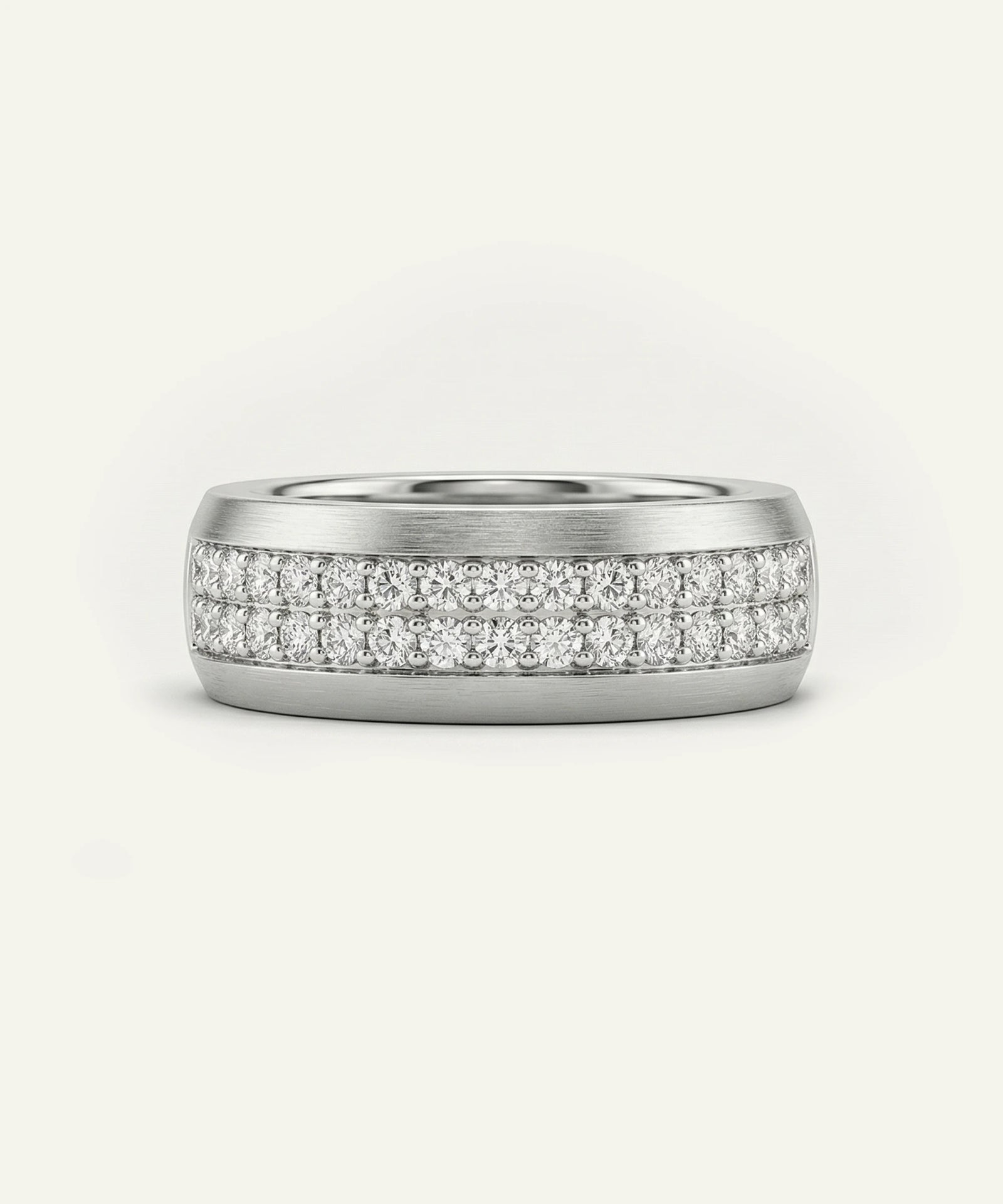 Link N Lock® Lab-grown Diamond 2-Row Channel Band