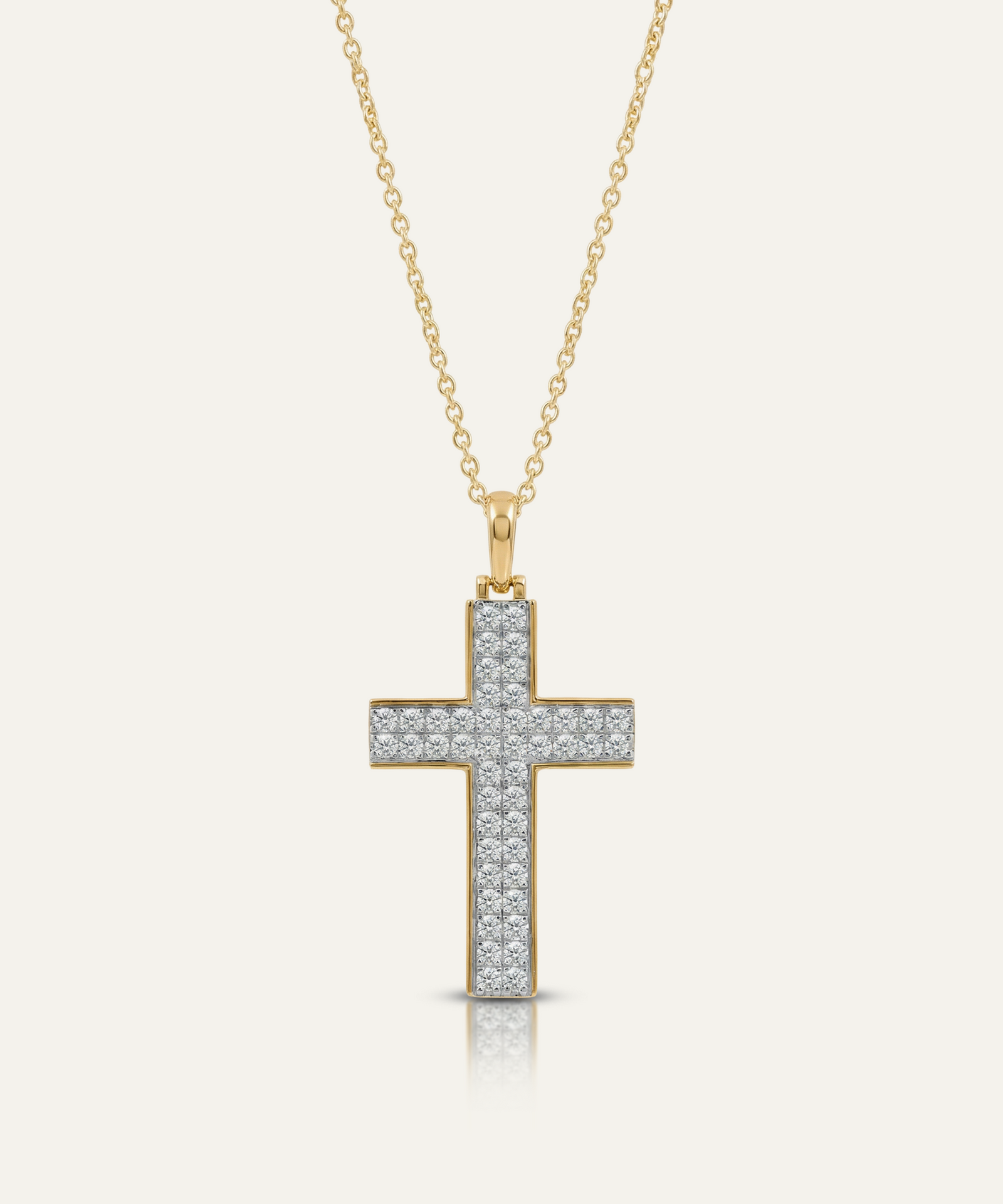 Link N Lock® Lab-grown Diamond Cross Pendant