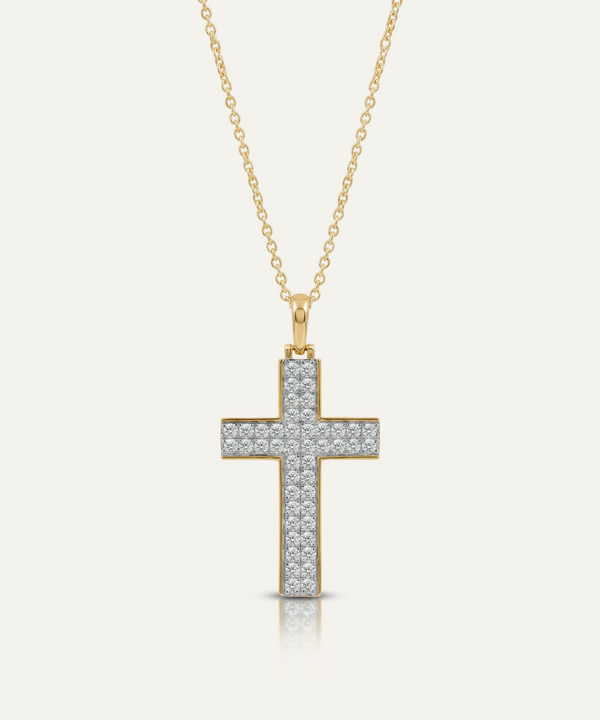 Link N Lock® Lab-grown Diamond Cross Pendant
