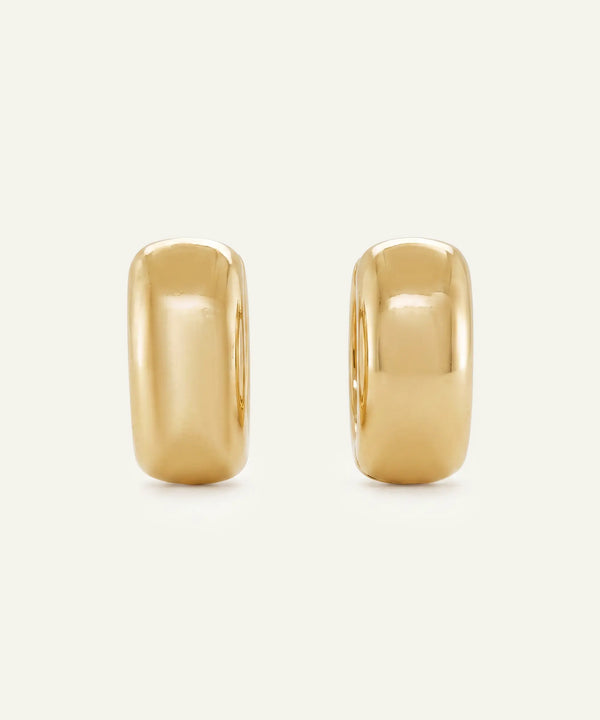 Oroventi Rounded Huggie Hoops