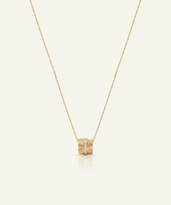 Bella by Ovani® Lab-grown Diamond Barrel Pendant.