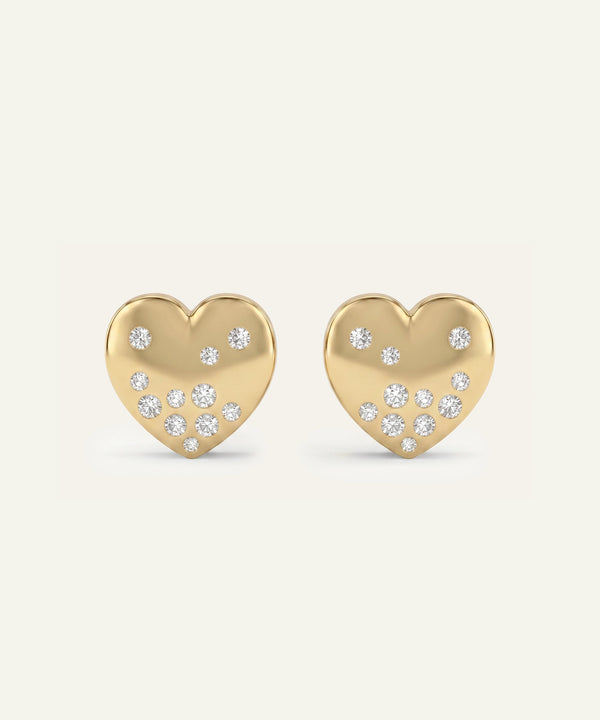 Bella by Ovani® Diamond Heart Studs
