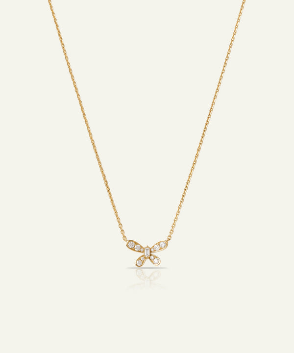Bella by Ovani® Lab-grown Diamond Butterfly Necklace