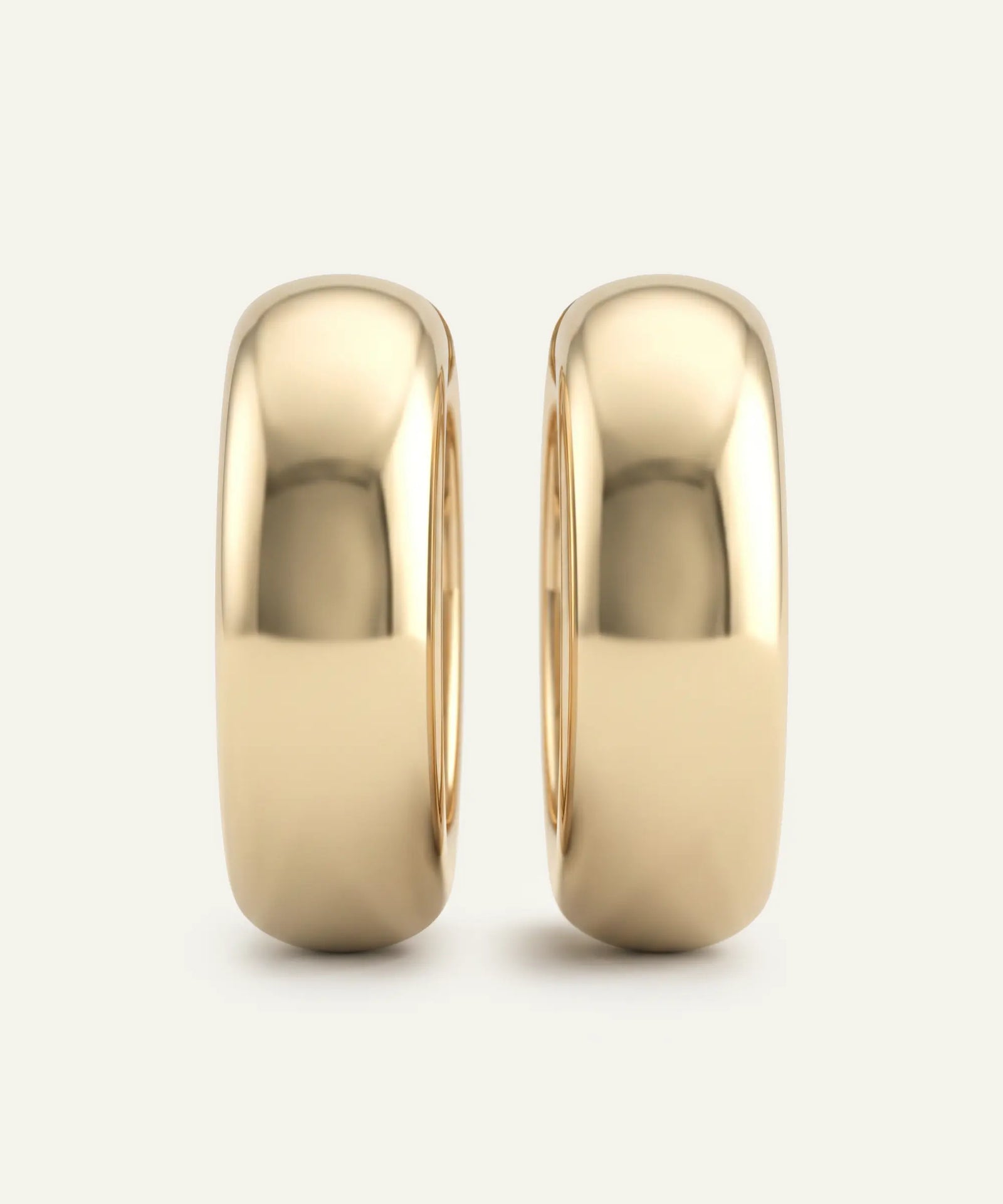 Oroventi Wide Rounded Hoops