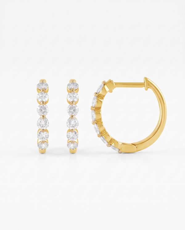 Bella by Ovani® Lab-grown Diamond Hoops