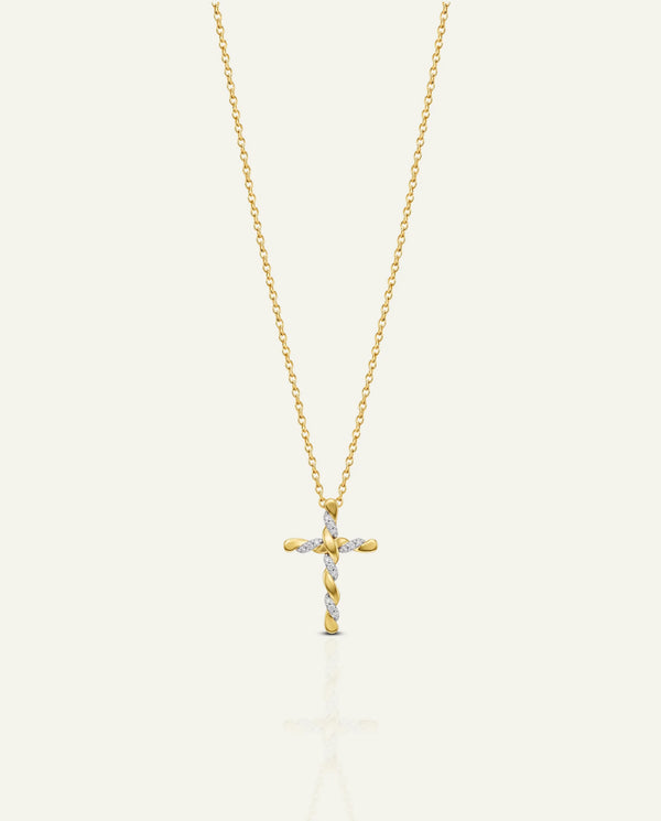 Bella by Ovani® Lab-grown Diamond Cross Pendant