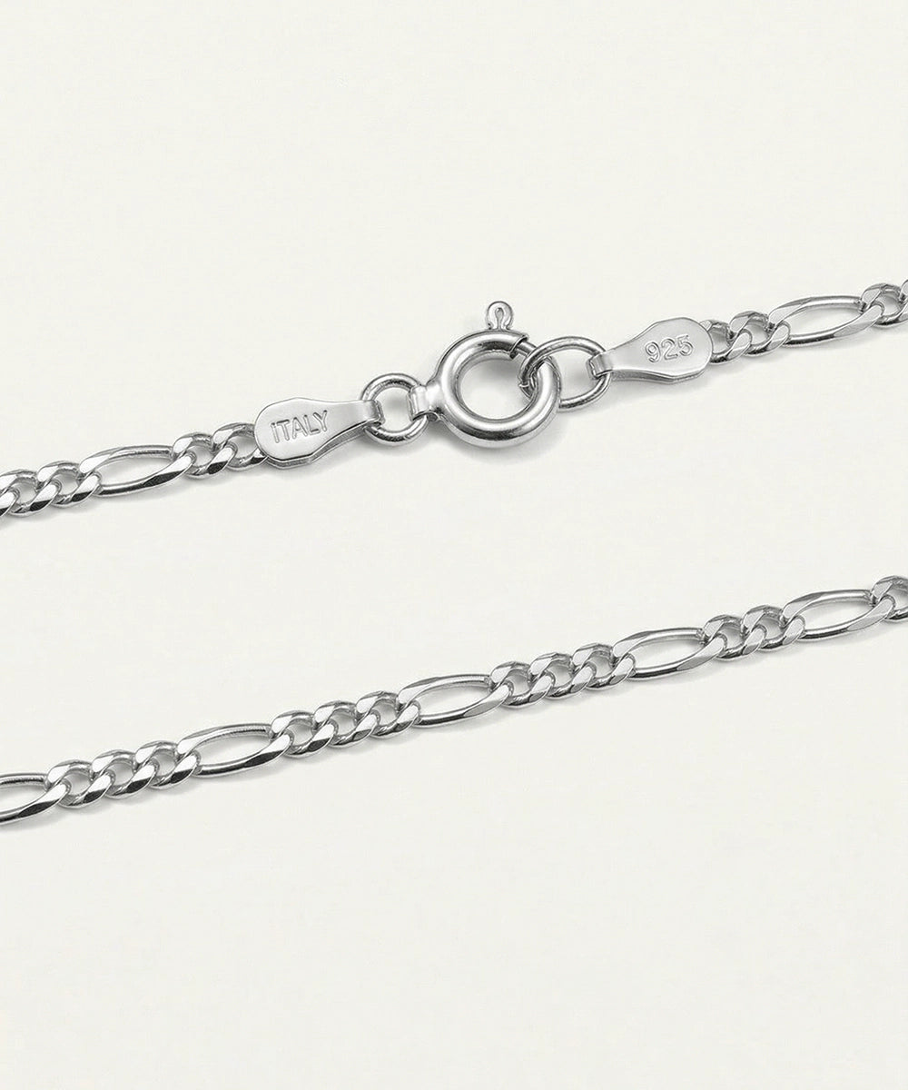 Link N Lock® Sterling Silver Figaro Chain
