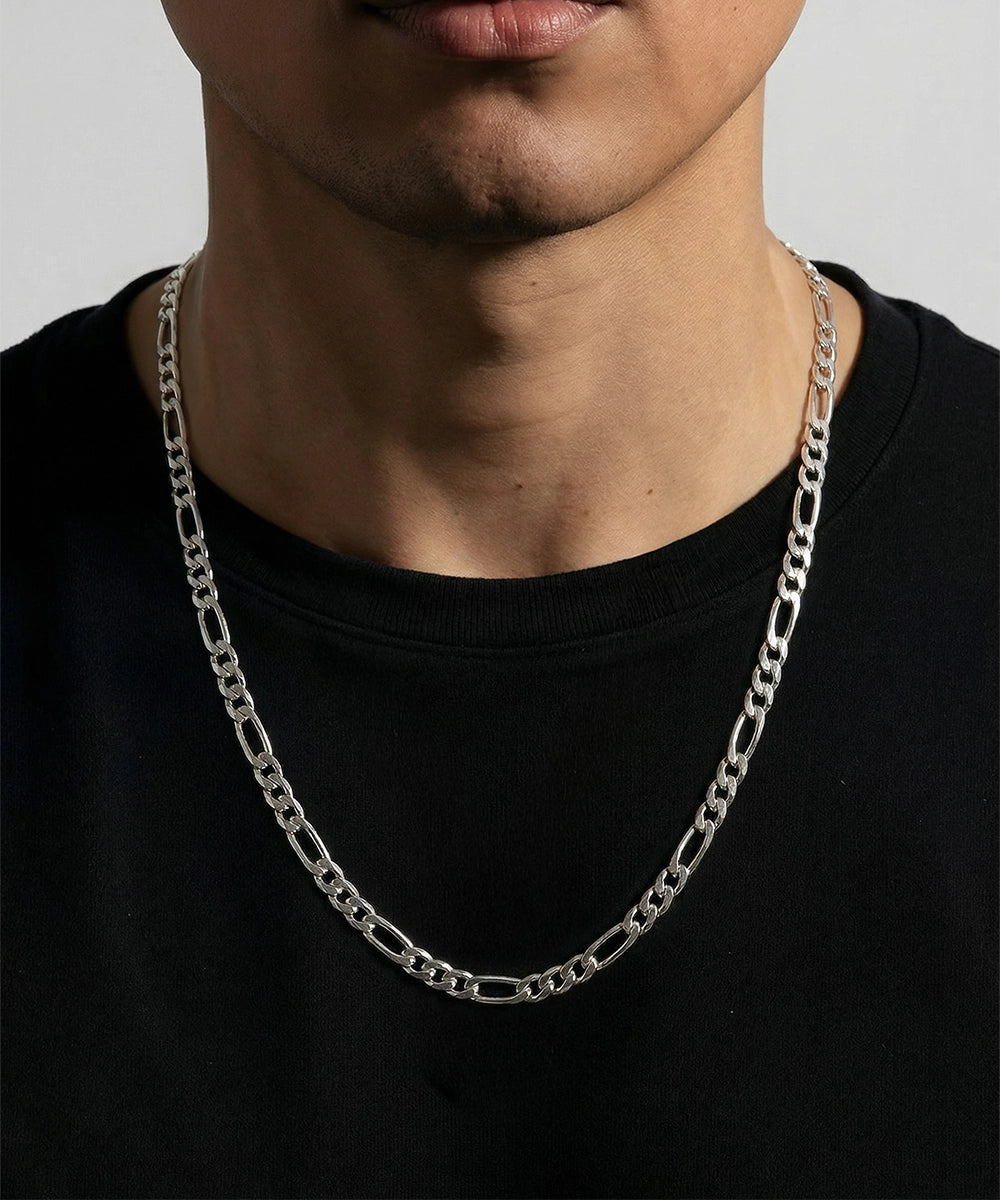 Link N Lock® Sterling Silver Figaro Chain