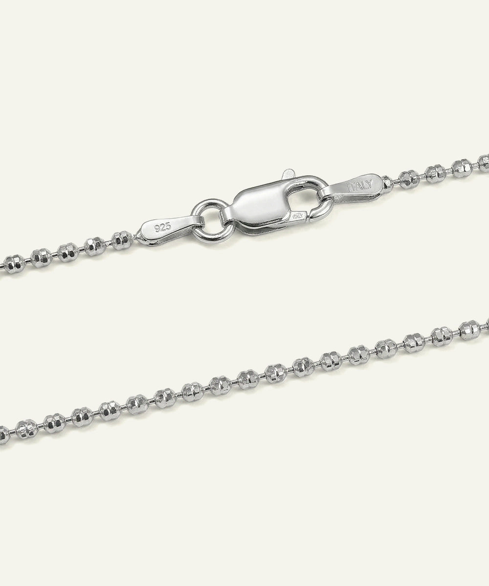 Link N Lock® Sterling Silver Beads Chain
