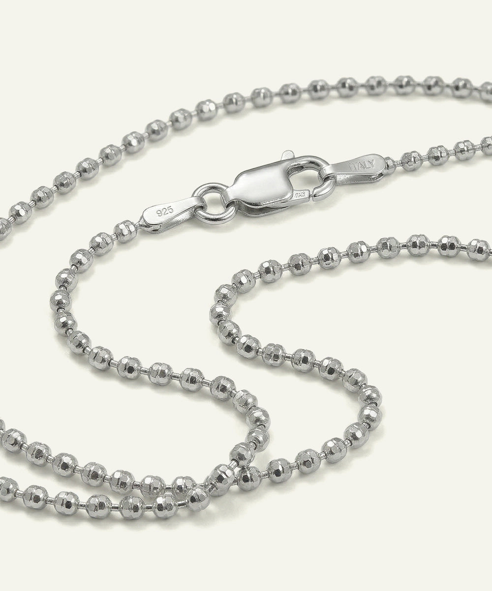 Link N Lock® Sterling Silver Beads Chain