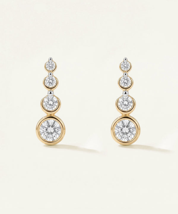 Love Spell® Lab-grown Diamond Journey Earrings - 0.35 Ct. T.W.