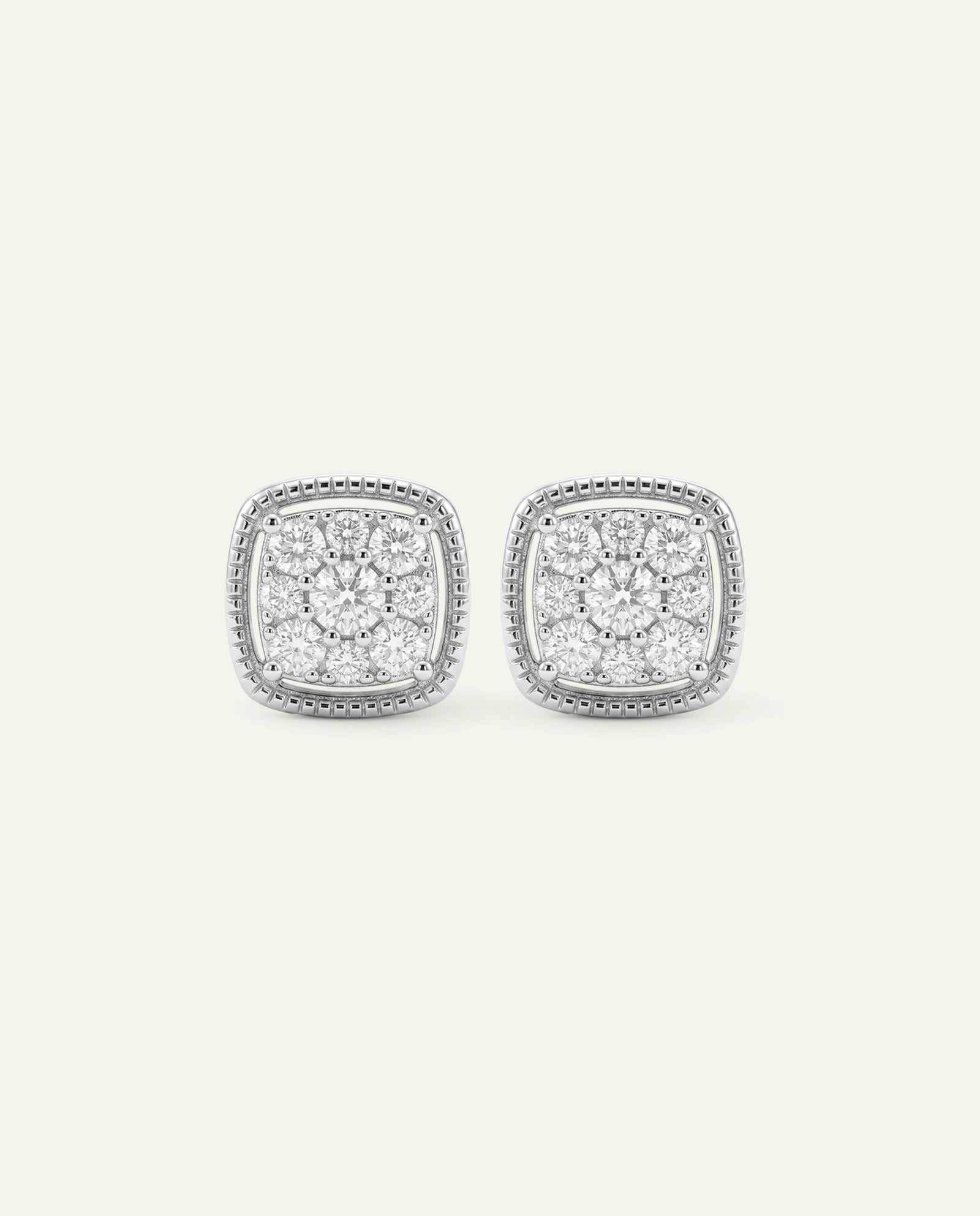 Love Spell® Lab-grown Diamond Cushion Cluster Studs
