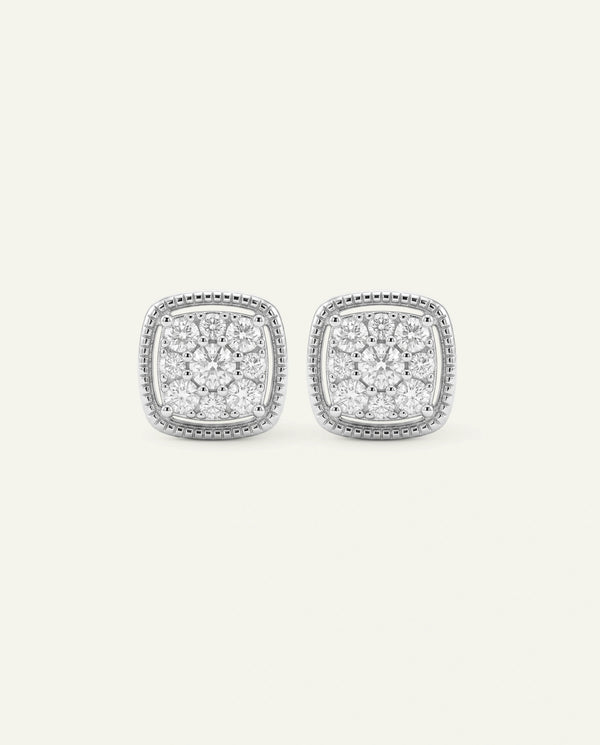 Love Spell® Lab-grown Diamond Cushion Cluster Studs