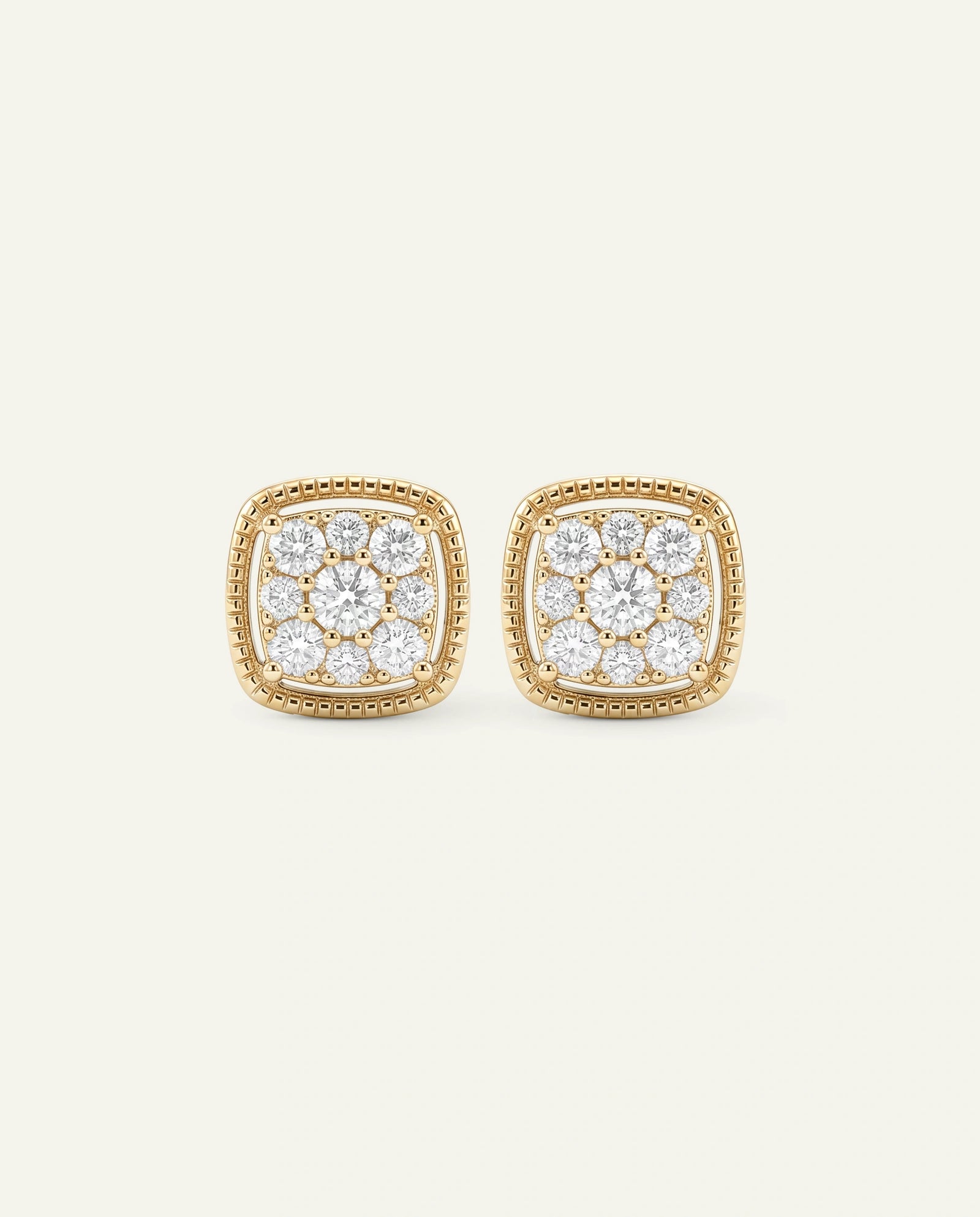 Love Spell® Lab-grown Diamond Cushion Cluster Studs