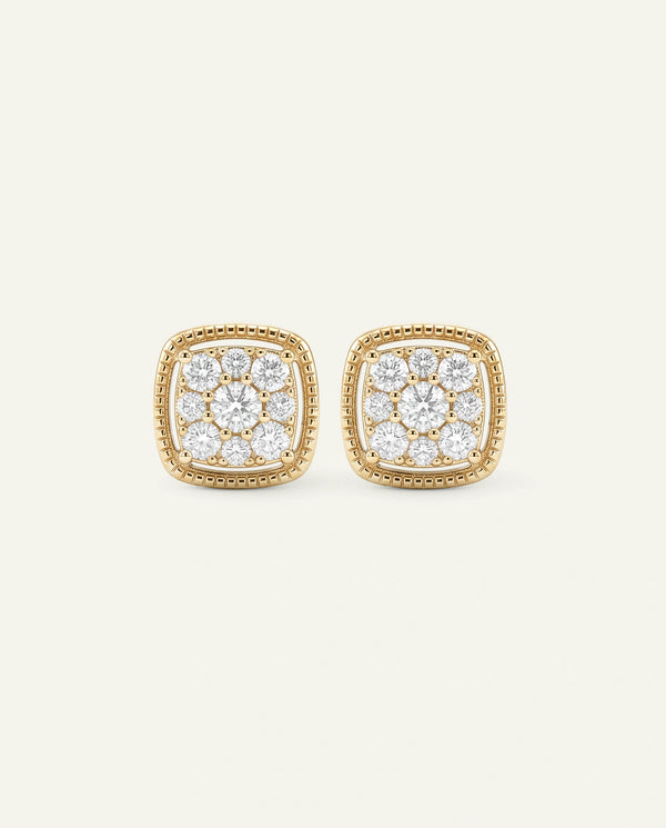 Love Spell® Lab-grown Diamond Cushion Cluster Studs