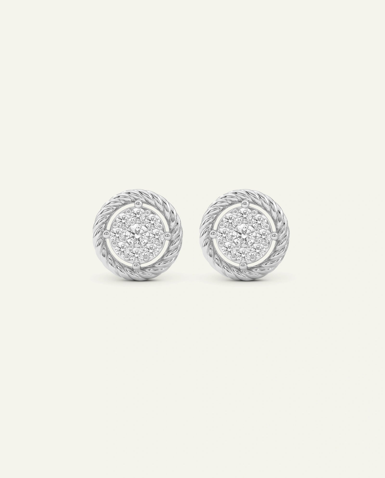 Love Spell® Lab-grown Diamond Round Cluster Studs