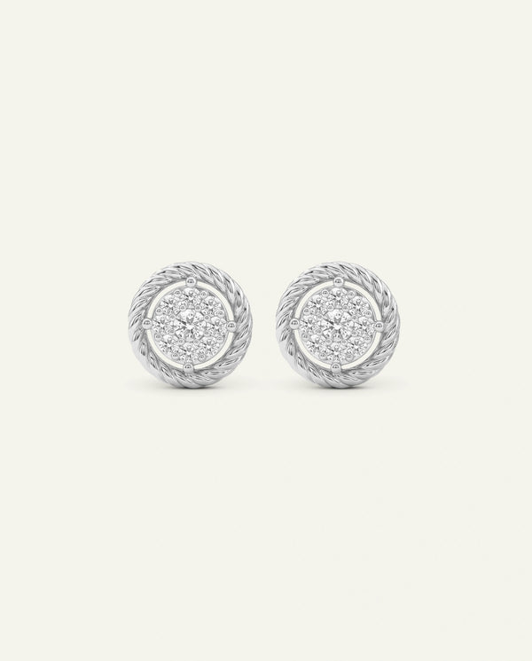 Love Spell® Lab-grown Diamond Round Cluster Studs