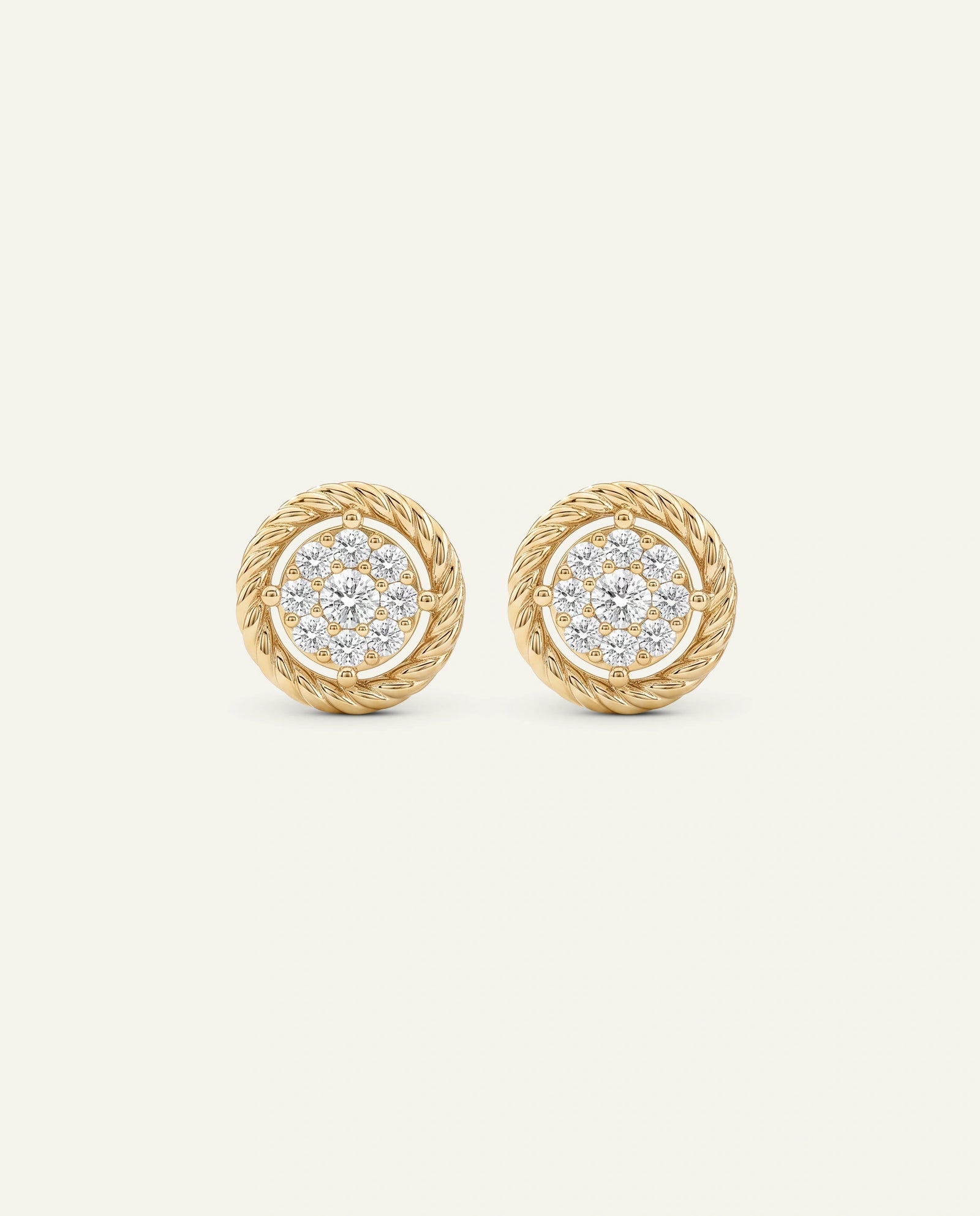 Love Spell® Lab-grown Diamond Round Cluster Studs