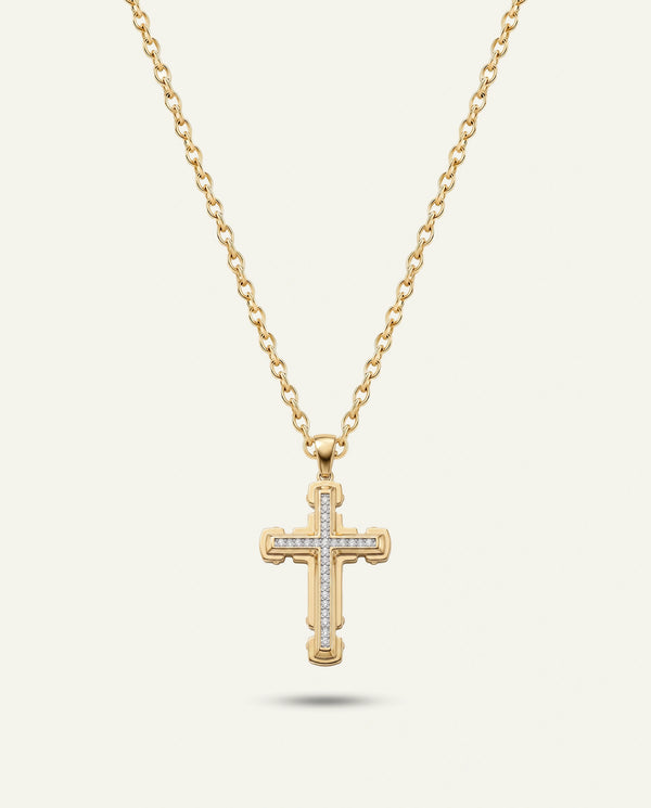 Link N Lock® Lab-grown Diamond Cross Pendant