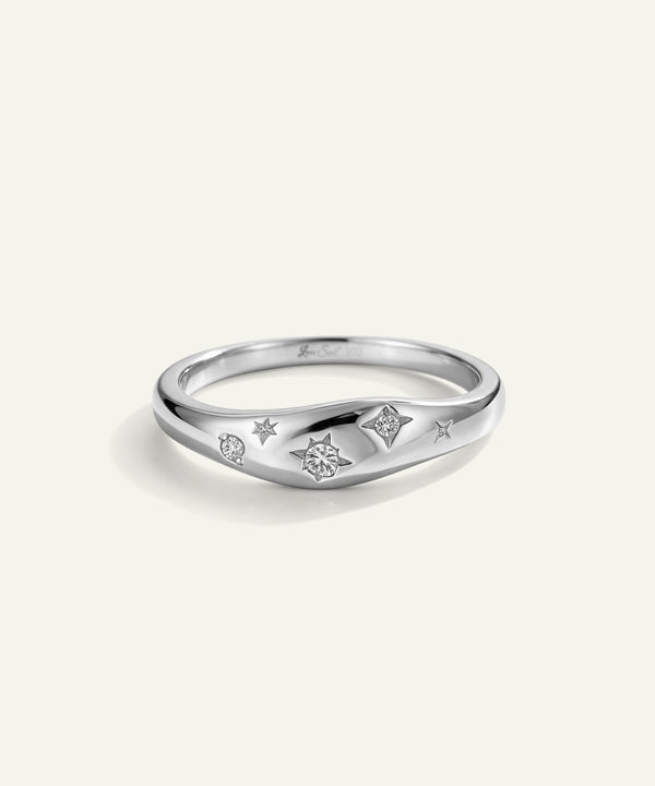 Love Spell® Lab-grown Diamond Star-Set Dome Band