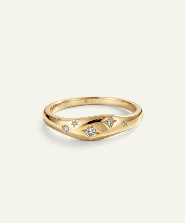 Love Spell® Lab-grown Diamond Star-Set Dome Band