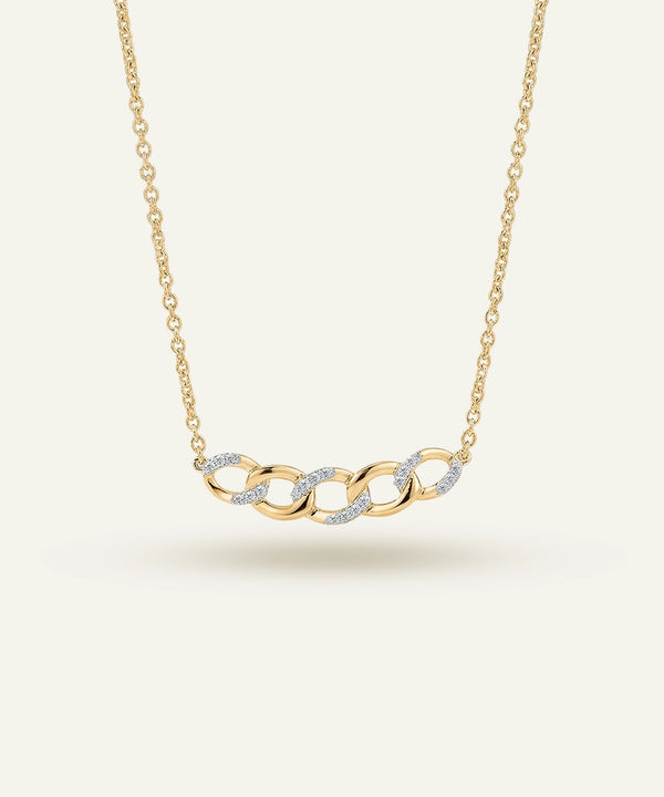 Love Spell® Lab-grown Diamond Link Necklace - 0.20 Ct. T.W.