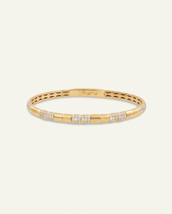 Love Spell® Lab-grown Diamond Pavé Segmented Bangle