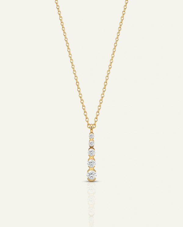 Love Spell® Lab-grown Diamond 5-Stone Journey Pendant