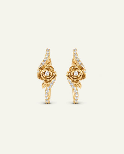 Love SpellÂ® Lab-Grown Diamond Round Hoop Earrings in Sterling Silver