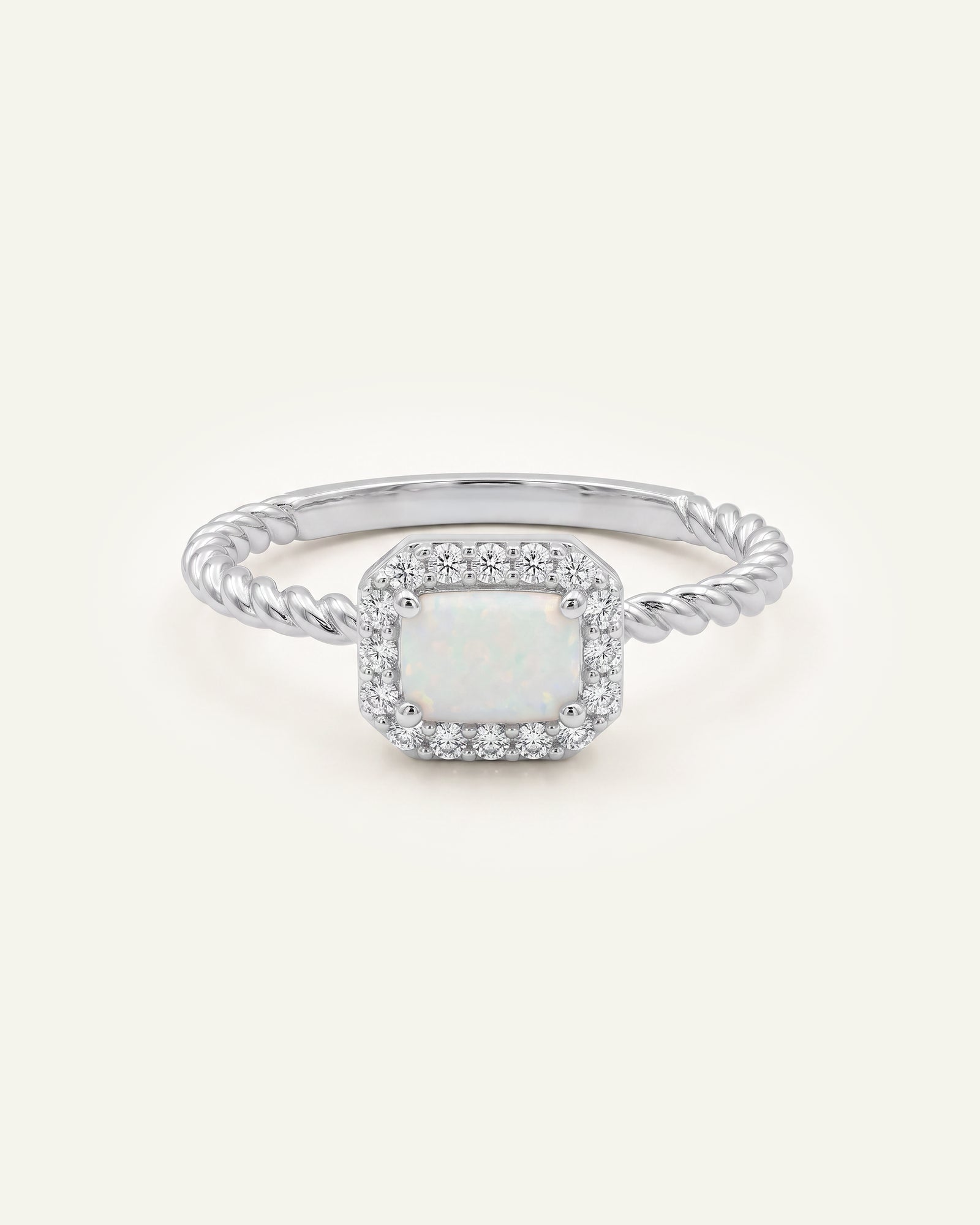Love Spell® Opal & Lab-grown Diamond Halo Ring