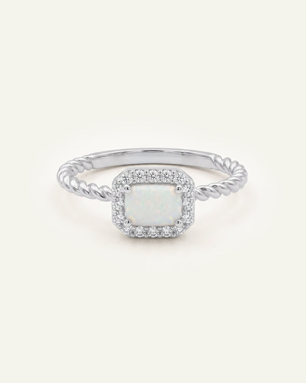 Love Spell® Opal & Lab-Grown Diamond Halo Ring