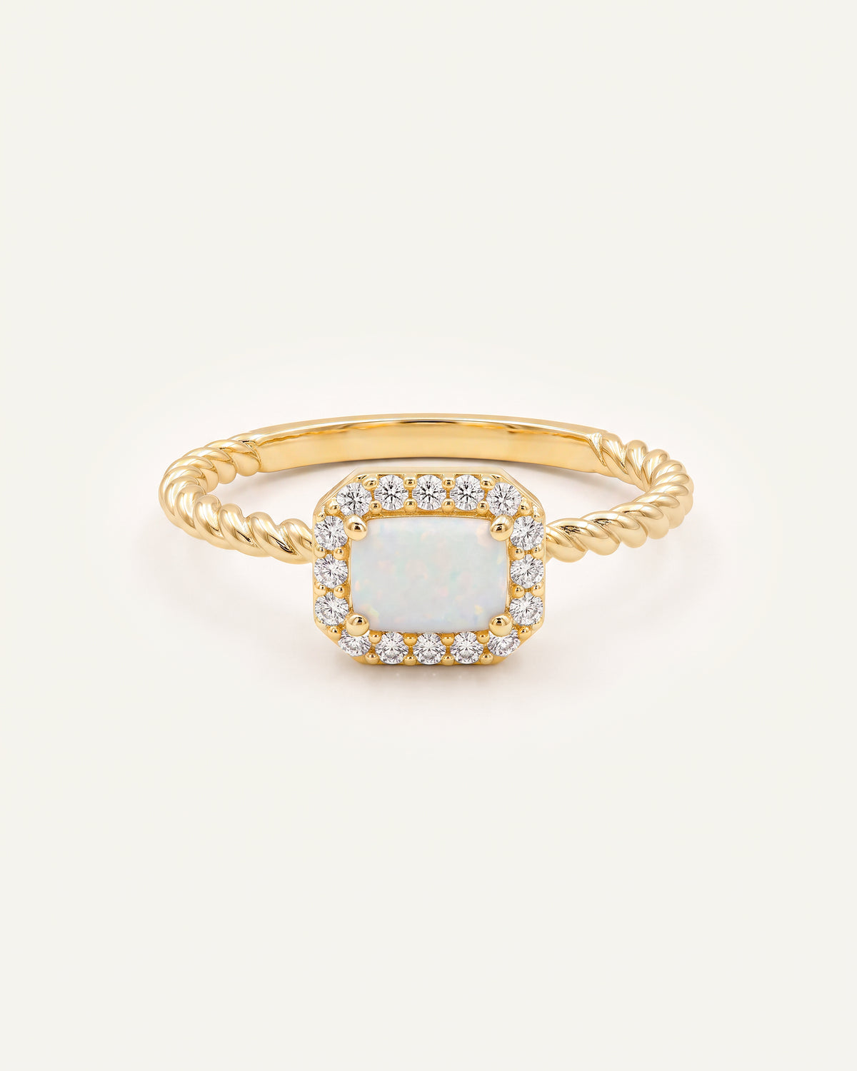 Love Spell® Opal & Lab-grown Diamond Halo Ring