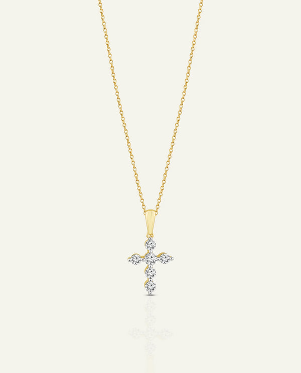 Bella by Ovani® Lab-grown Diamond Cross Pendant