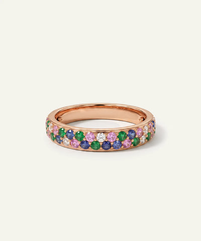 Aanika V. Multicolor Gemstone Band - alternate view