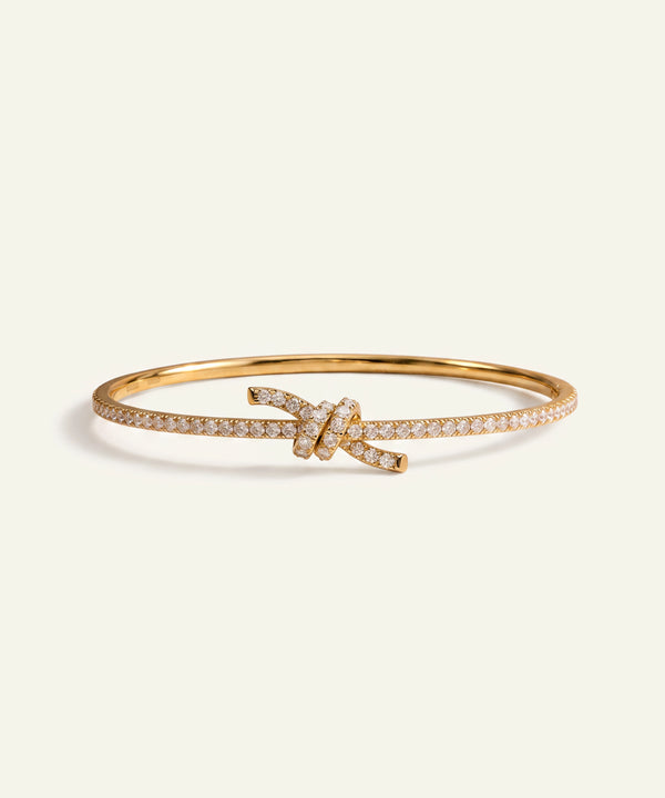 Bella by Ovani® Lab-grown Diamond Knotted Bangle 1 Ct. T.W.