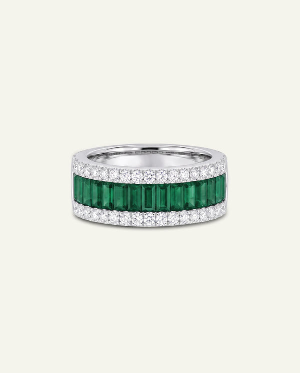 Aanika V. Emerald & Diamond Band
