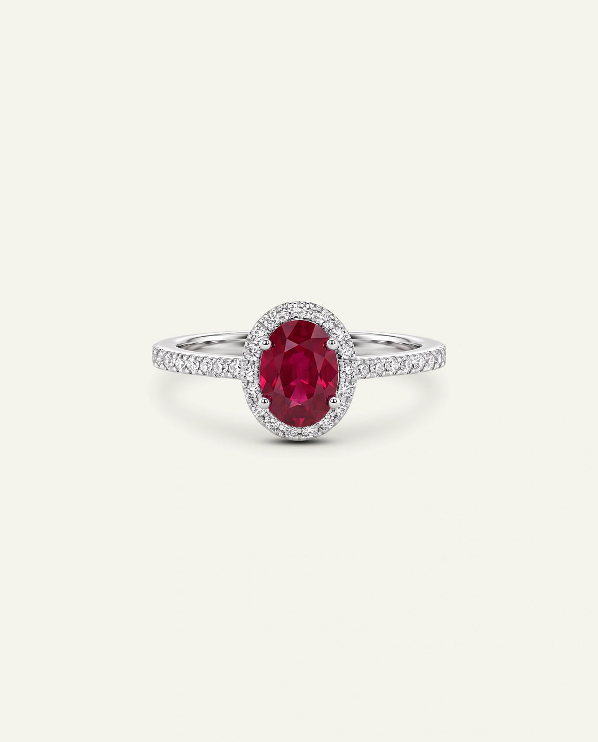 Silver ring with a unique design on a white background