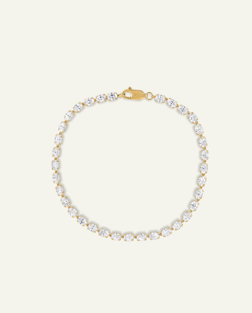 Bella by Ovani® Lab-grown Diamond Oval Tennis Bracelet