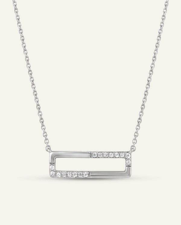 Bella By Ovani® Lab-Grown Diamond Bar Necklace