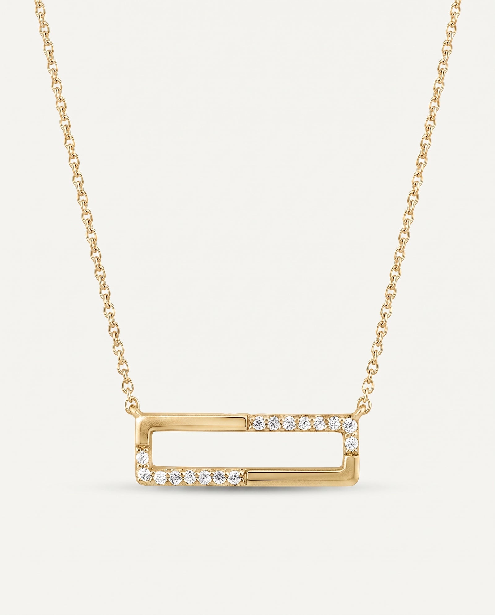 Bella By Ovani® Lab-Grown Diamond Bar Necklace