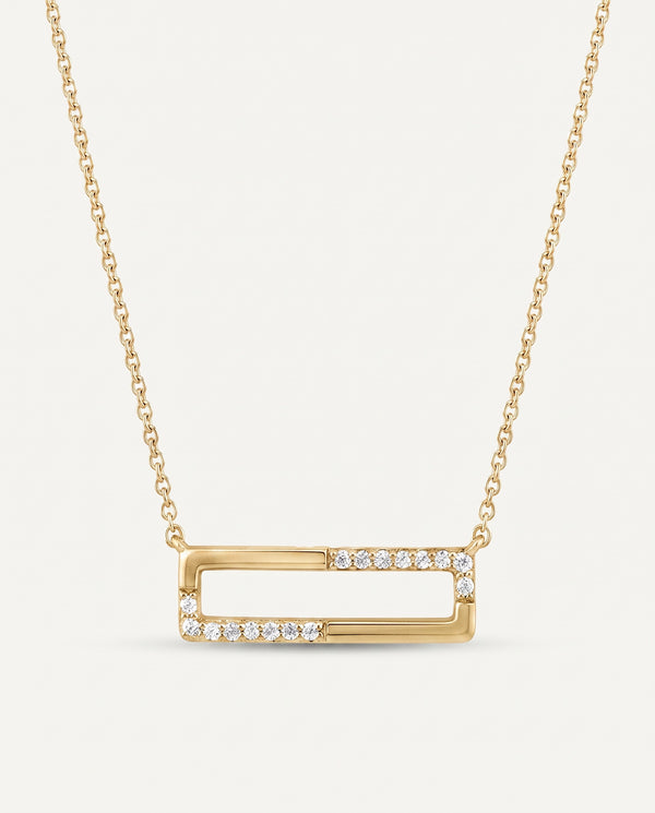 Bella By Ovani® Lab-Grown Diamond Bar Necklace