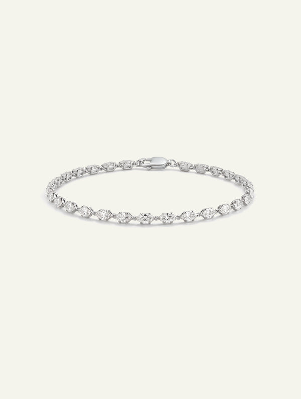 Bella by Ovani® Lab-grown Diamond Marquise Tennis Bracelet